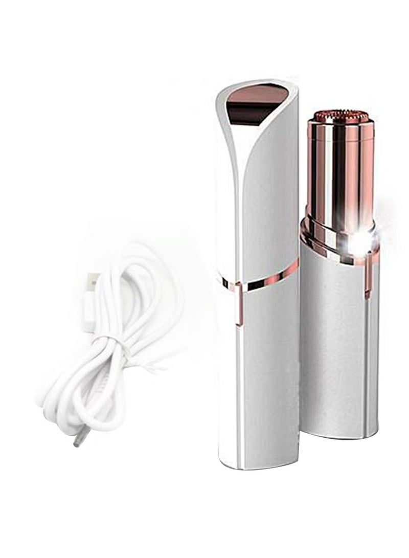 فلوليس أداة إزالة شعر الوجه من الستانلس ستيل أبيض - Image 1