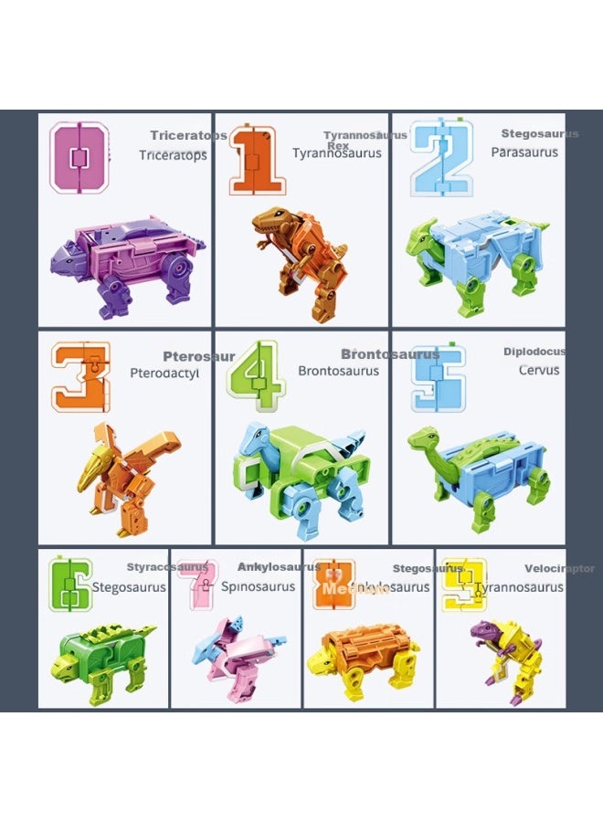 Snaen Children's Digital Transforming Toy, Robot Letter Building Blocks For Boys And Girls, Early Education Cognitive Toy, Birthday And New Year Gift For Kids - Image 4