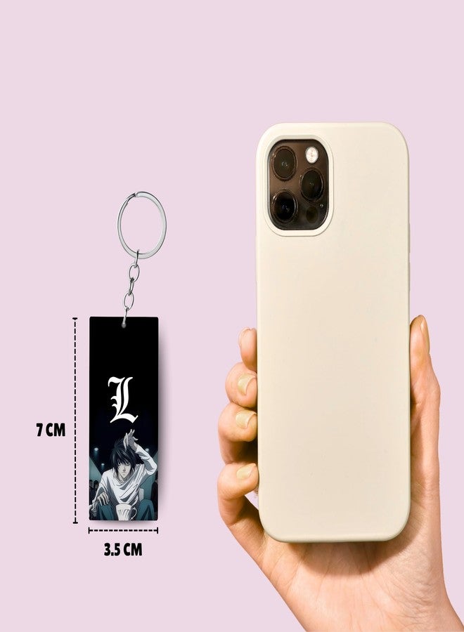 ADRAIL STORE Premium (Pack of 2) Death Note Anime Printed Long Keychain For Bike, Scooty, Car, Acrylic Keyholder (Death note-3) - Image 5