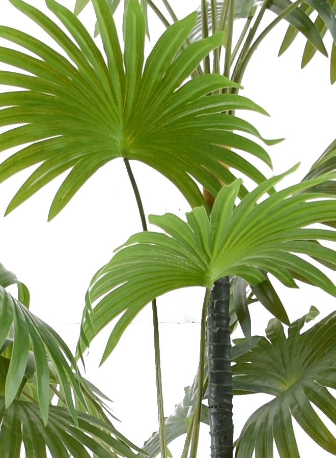 درامــــــا هوم  شجرة اصطناعية واقعية مع أوراق مستديرة لتزيين المنزل والمكتب - Image 4