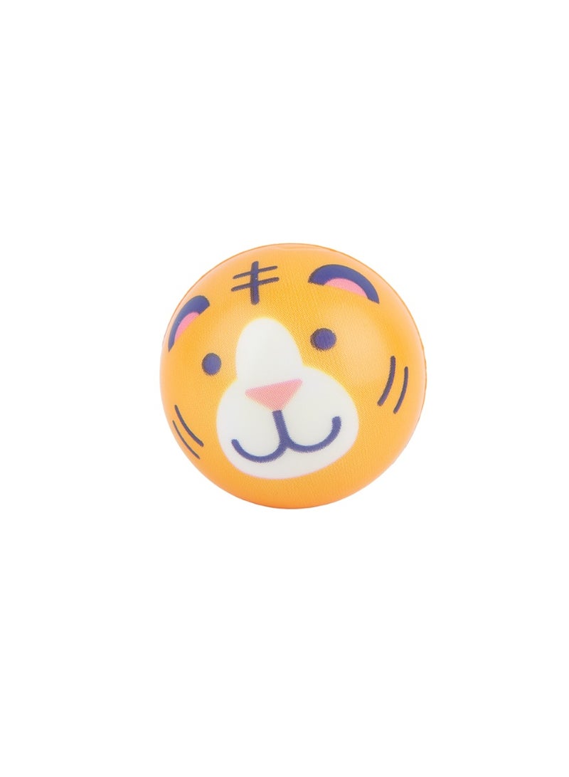 Daiso Elephant & Tiger Ball Set, Blue & Orange, 2 Pieces, 4.5cm - Image 4