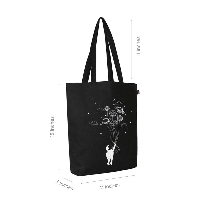 EcoRight Canvas Tote Bags for Women, College Bag for Girls, 100% Organic Cotton Tote Bag for Shopping, Travel & beach - Image 5
