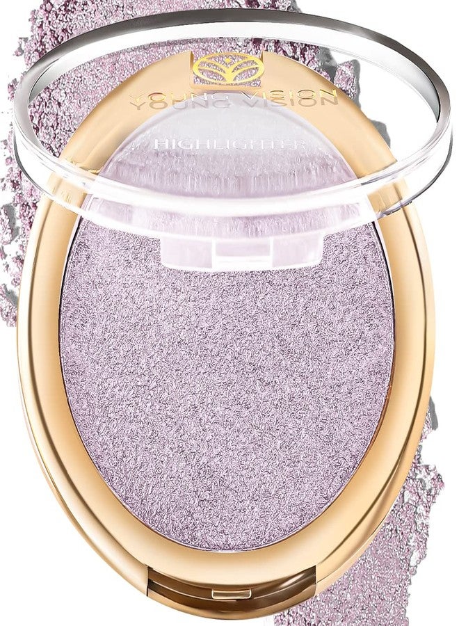 يونج فيجن باليت بودرة إضاءة الوجه المخبوزة من يونغ فيجن، ظلال لامعة شفافة لؤلؤية لمكياج إضاءة الوجه، ألوان عالية الصبغة، 0.19 أونصة (عبوة واحدة) - Image 1