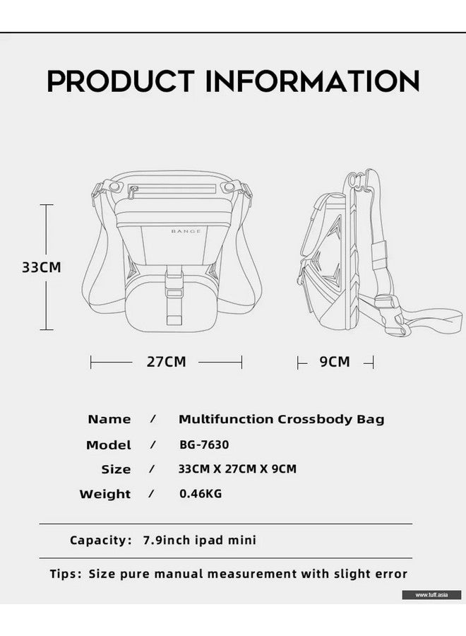 Red Lemon Bange Unisex Waist Bag, Multipurpose Utility Waist Pouch, Cross Body, Strap to Leg Or Hip for Motorcycling, Outdoor, Hiking, Adventure & Travel (Black) - Image 4