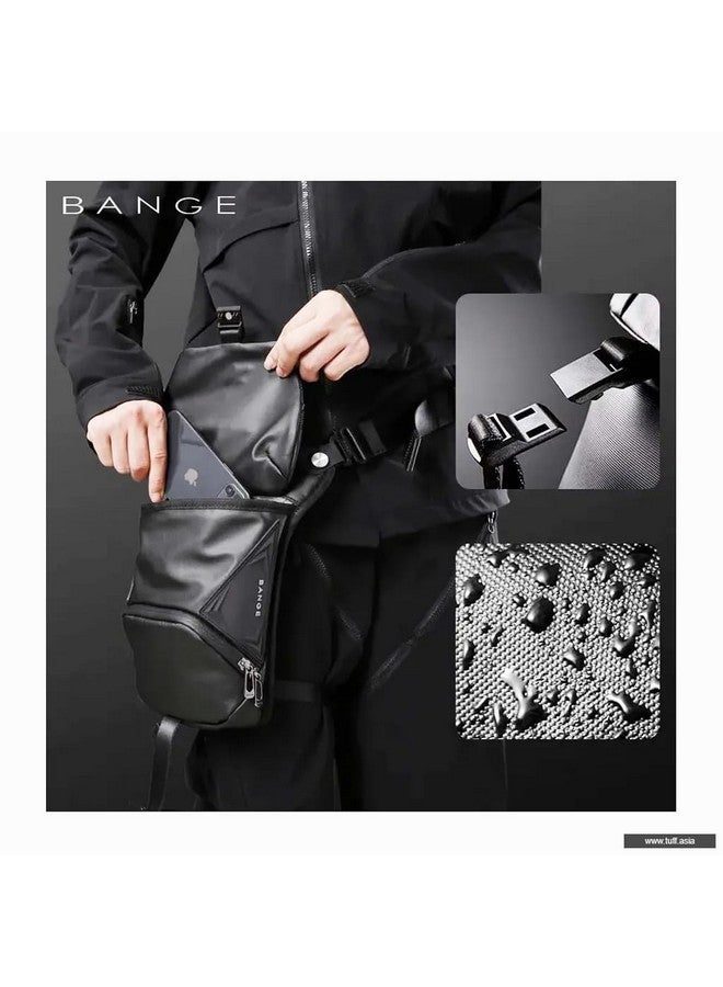 Red Lemon Bange Unisex Waist Bag, Multipurpose Utility Waist Pouch, Cross Body, Strap to Leg Or Hip for Motorcycling, Outdoor, Hiking, Adventure & Travel (Black) - Image 3
