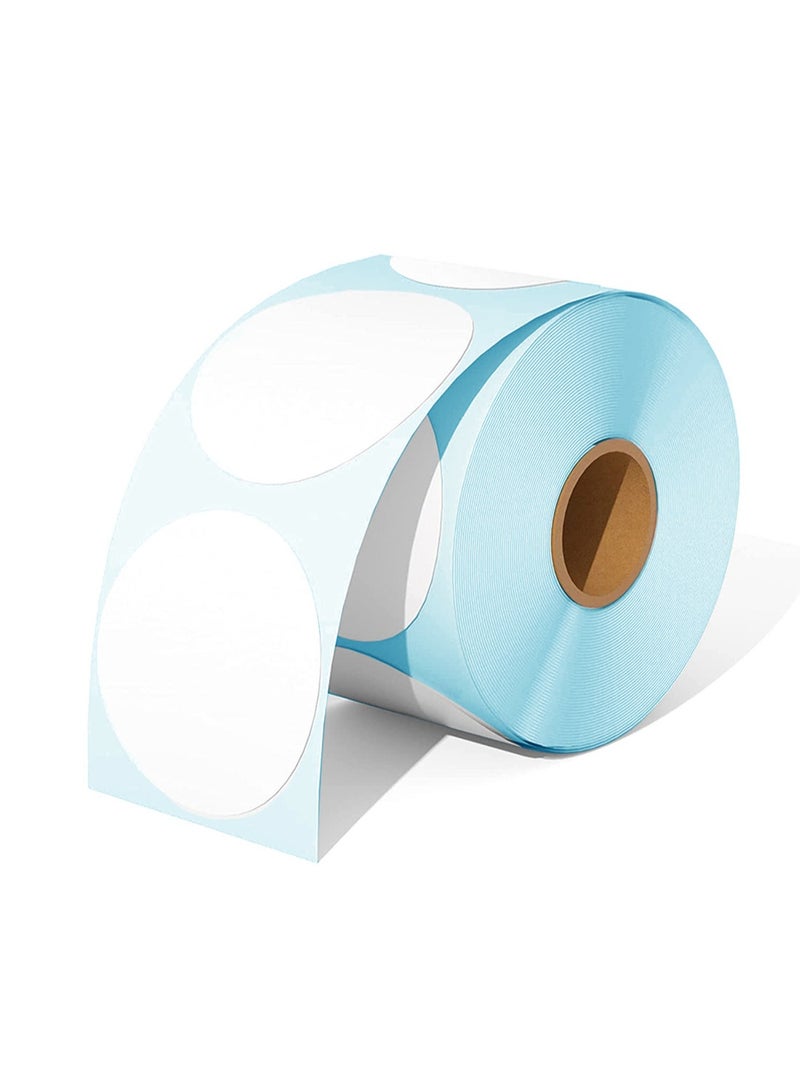 Generic Colorful Round Thermal Label, Waterproof Multi-Purpose Self-Adhesive Name Tags Coding for DIY 50mm*50mm 500Pcs  - Image 1