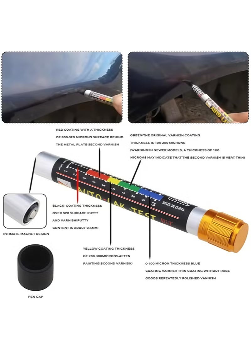 Car Paint Coating Thickness Gauge Pen, Magnetic Paint Tester, Body Damage Detector Car Repair Tool - Image 5