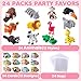 Celltestria 24Pcs Valentines Mini 3D Printed Forest Animals for Kids 12 Styles 3D Printed Figurines with Cards for Party Favors Valentines Fidget Toys for Classroom Prize Rewards Gifts Exchange - Image 4