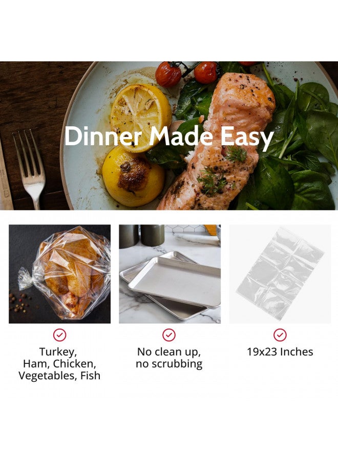 PanSaver Roasting Bag - Cooking Bags for Oven - Turkey Cooking Bag with Ties - Helps Keep Food Moist - Durable Nylon Bag - Easy Cleanup - 19 x 23.5 Inches, 2 Count - Image 4