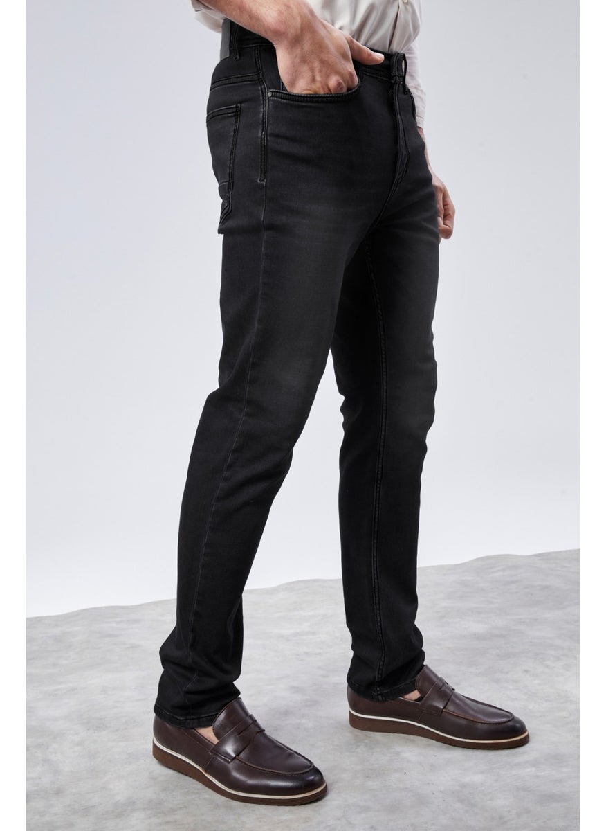 Cedy Denim - Xcedy Premium Men's Classic 5 Pocket High Waist Regularfit Flexible Pipe Leg Trousers - Image 1