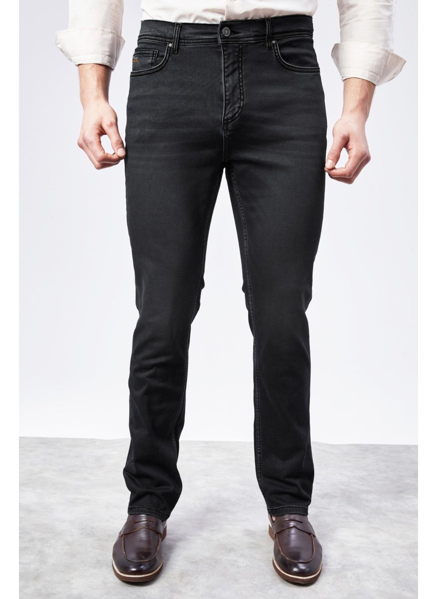 Cedy Denim - Xcedy Premium Men's Classic 5 Pocket High Waist Regularfit Flexible Pipe Leg Trousers - Image 1