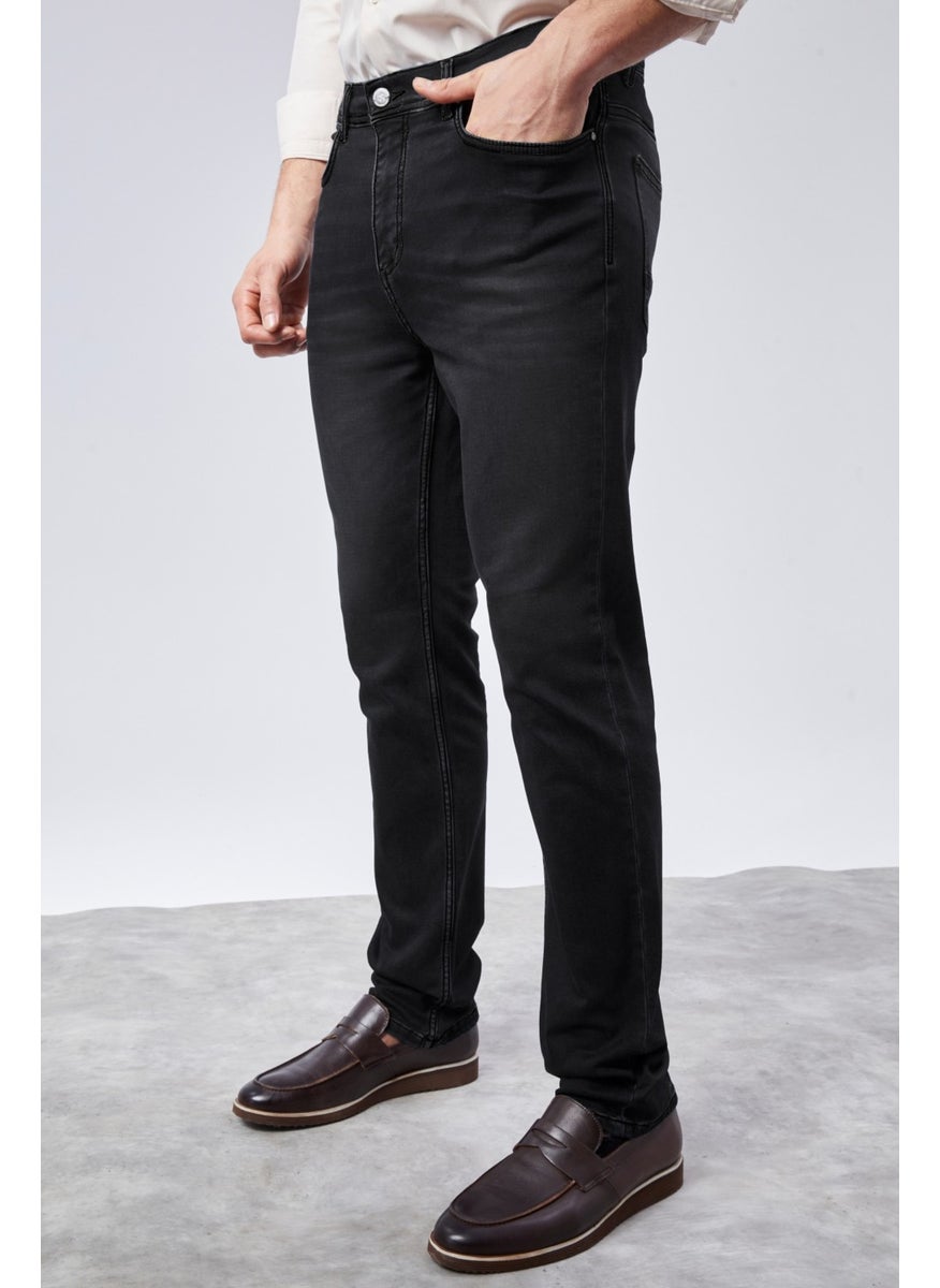 Cedy Denim - Xcedy Premium Men's Classic 5 Pocket High Waist Regularfit Flexible Pipe Leg Trousers - Image 1