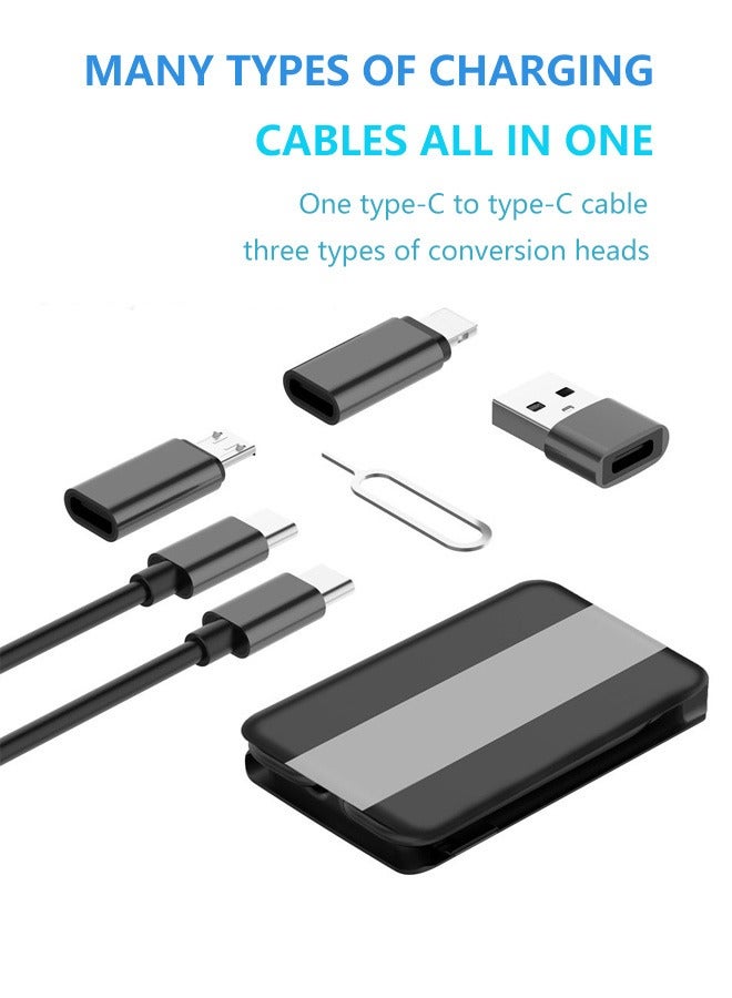 SOWUGI Multi-Purpose Charging Cable Kit Multi Charging Cable Convertor Black - Image 2