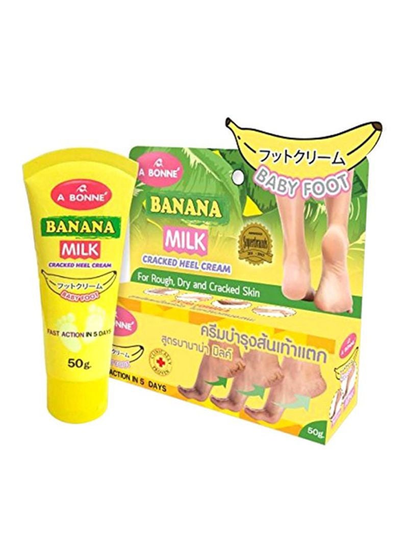 A BONNE Baby Foot Banana Mik Cracked Heel Cream