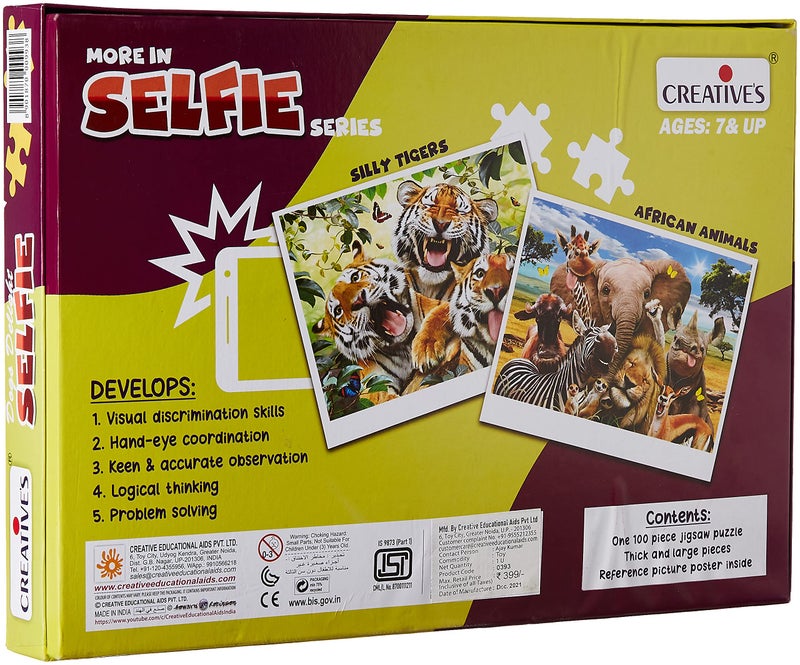 Creative's Dog Delight Selfie | Animal Puzzles | Jigsaw Puzzles for Kids | Eye-Hand Coordination Puzzles | 100 Pieces Puzzles | Ages 7 & Up - Image 3