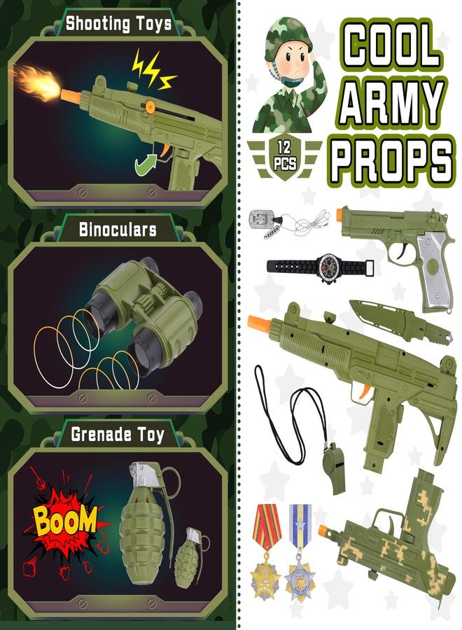 MGparty Halloween Costume for kids, Soldier Costumes for Boys Kids with Toy Accessories for Halloween Role Play Ages 3-12 (L) - Image 3
