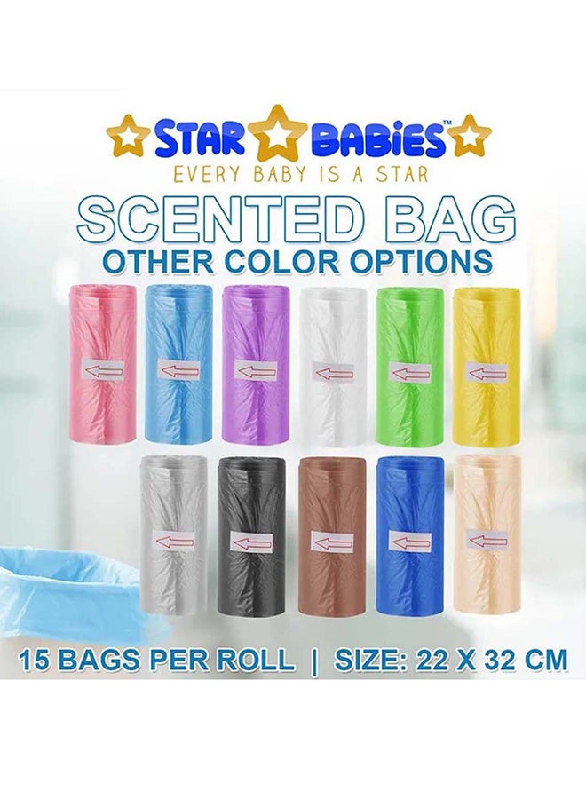 STAR BABiES Star Babies - Combo Pack of 2- Powder Puff with Disposable Scented Bag (5 Pcs w/Dispenser) - Pink  - Image 4