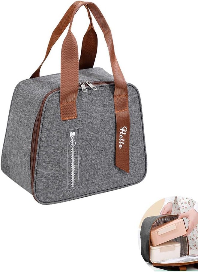 DMG TECH Insulated Lunch Bag Leakproof Insulated Lunch Box Portable Indoor and Outdoor Lunch Box Bag Oxford Cloth Meal Bag for Work, Home  - Image 1