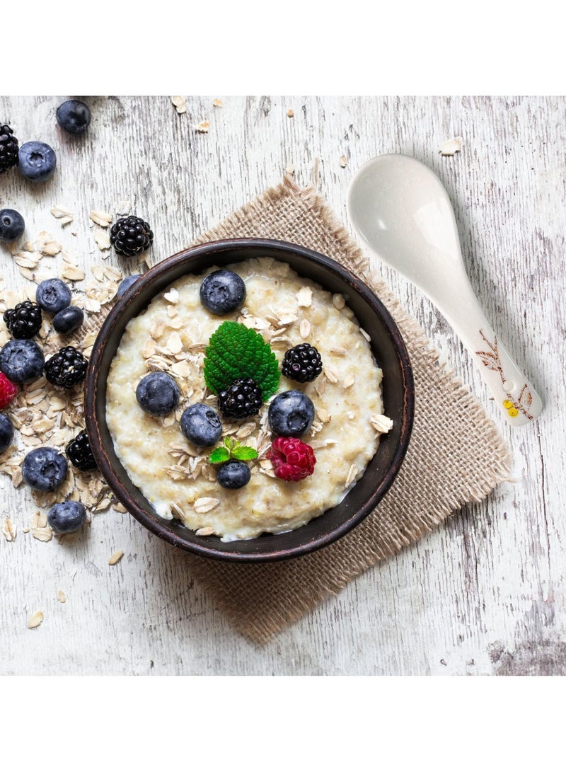 SYOSI Asian Soup Spoon Retro Soup Spoons Flatware Chinese Serving Spoons for Asian Dishes Like Rice Noodles Soup Pho Appetizers Wonton Noodle Luck Prosperity Gifts for Friends Parents Family 4 PCS - Image 3