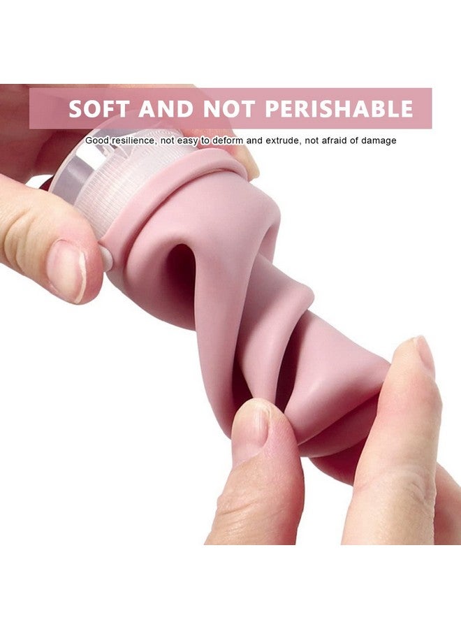 ماي كرييت ® مجموعة زجاجات مستحضرات التجميل للسفر مكونة من 3 قطع، عبوات مستحضرات تجميل من السيليكون بسعة 90 مل مع غطاء مانع للتسرب، زجاجة موزع لوشن الجسم قابلة لإعادة التعبئة للشامبو والبلسم والجل وغسول الجسم - Image 5