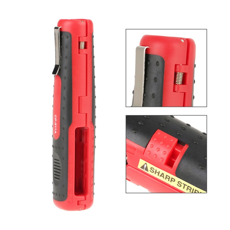 Proskit Self-Opening Wire Stripper SK5 Steel Blade with Safety Lock - Fast Smooth Cutting Coaxial Cable Tool for 10-20AWG RG59 RG6 - Image 3