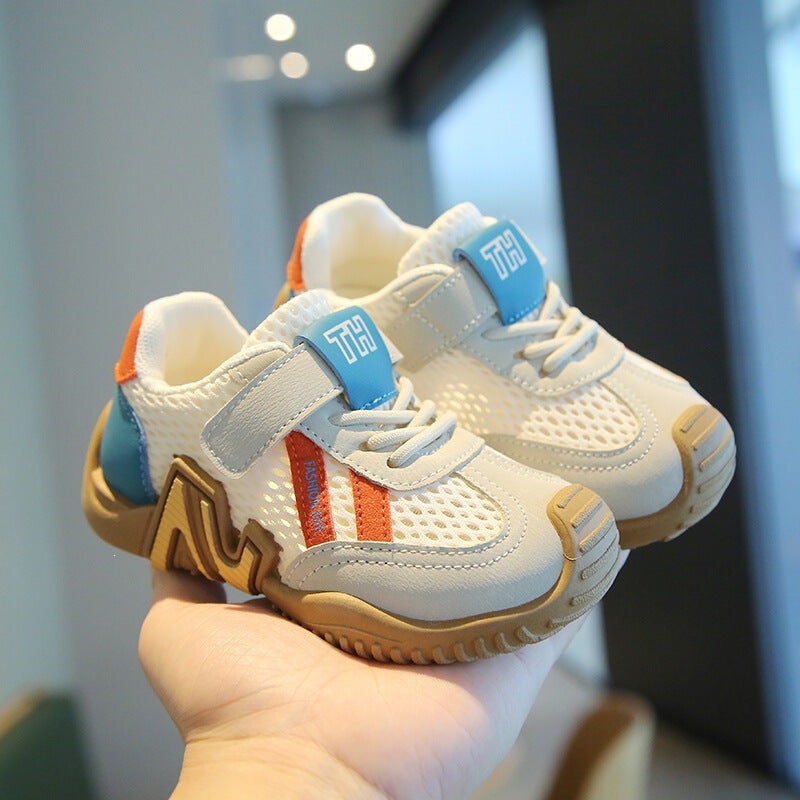 Mesh Sneakers Lightweight Flexible Sole Walking Shoes For Kids Indoor And Outdoor Activities - Image 1