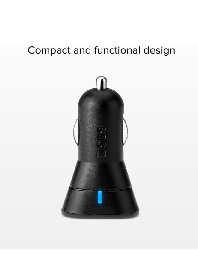 SBS SBS Fast Car charger 12W with 2 USB outputs  - Image 2