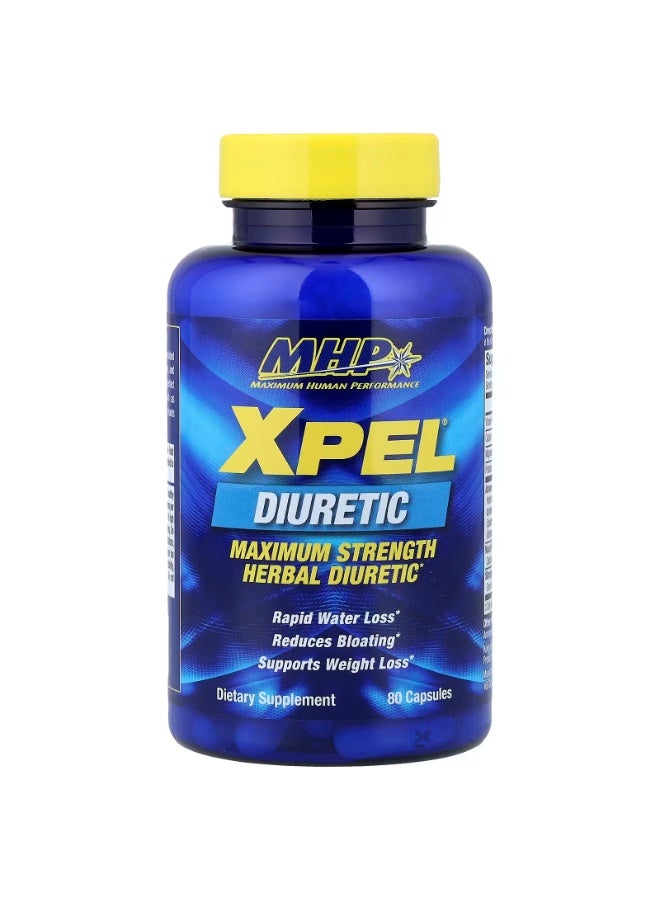 MHP XPEL Diuretic Herbal Water Balance Supplement 80 Capsules | Maximum Strength Formula with Electrolytes & Green Tea Extract | Dietary Supplement - Image 3