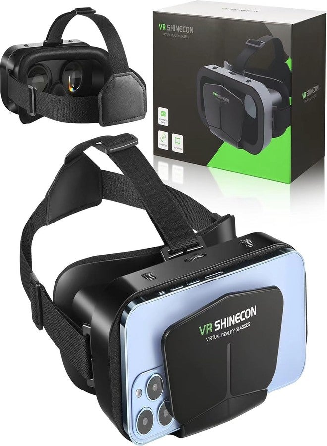 VR SHINECON VR Headset Virtual Reality VR Glasses VR Helmet for iPhone Android Smartphones - Image 1