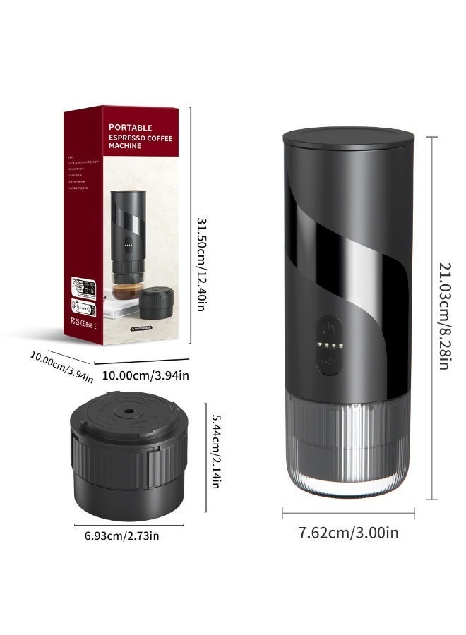 صانع إسبرسو محمول مع حقيبة سفر 20 بار ماكينة قهوة لاسلكية في الهواء الطلق ساخن بارد آلة قهوة هدية سيارة سفر سفر التخييم نزهة مقهى كافيتيرا - Image 4