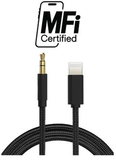Wave Lightning Port To 3.5 mm Aux Cable Black  - Image 1