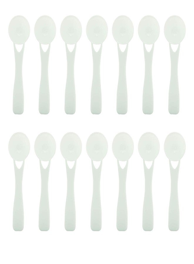 Tegg 5ml Teaspoon 50PCS 5cc White Plasti Measuring Spoons For Herb Extract Tea Powder Coffee - Image 2