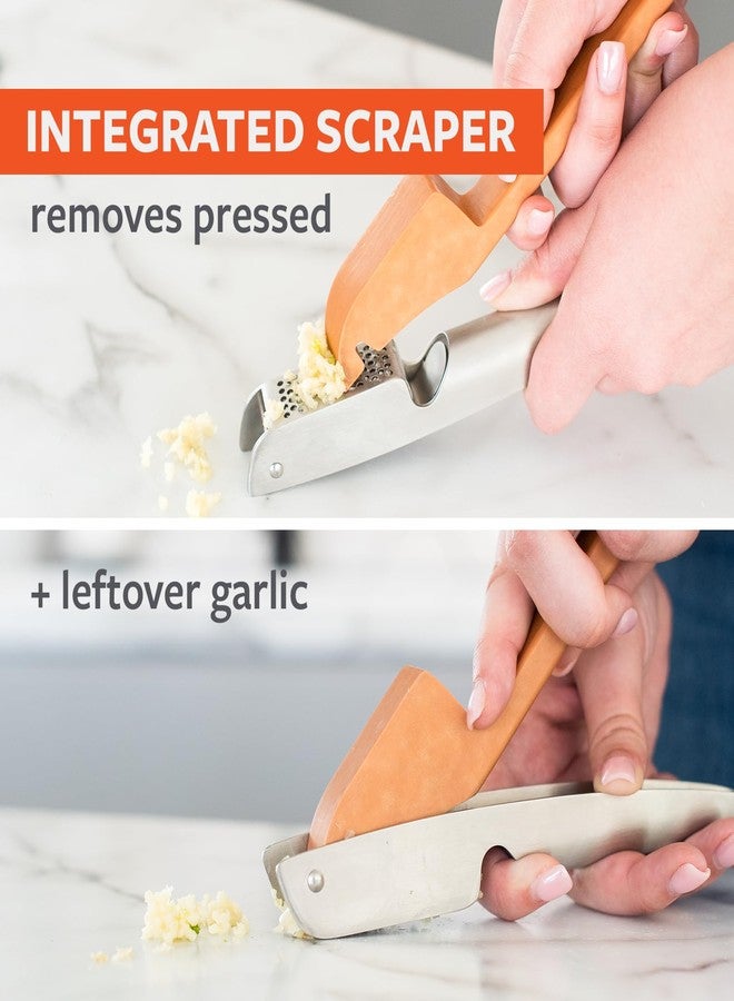 Full Circle Crushed It, Easy-Clean Stainless Steel Garlic Press: Effortless Crushing and Quick Clean-Up. Dishwasher safe, Silver - Image 2