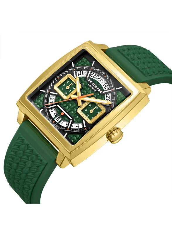 Lee Cooper Lee Cooper LC08065.177 Men's Multi Function Display Watch & Silicone Strap Green