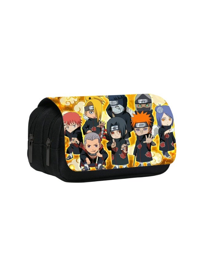 Naruto double-layer flip pencil case, student stationery bag, multifunctional children's pencil case, school supplies - Image 1