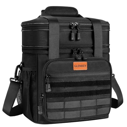 GLENKEY Expandable Lunch Box Cooler Bag Insulated Soft Lunch Bag for Men Women Large Lunchbox for Adults Work Camping Outdoor Travel Tactical 16L - Image 1