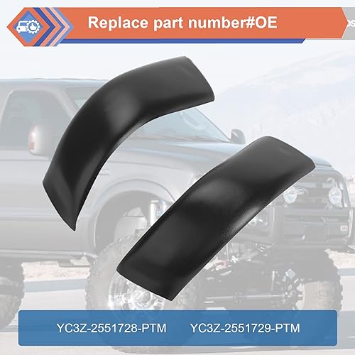 ZONFANT Upgraded Roof Molding 2 Pcs Left Right Roof Side Trim Molding Compatible with Ford Vehicle 19992007 F250 350 450 550 Super Duty Regular Cab Crew Cab ReplaceYC3Z2551728PTM YC3Z2551729PTM - Image 3