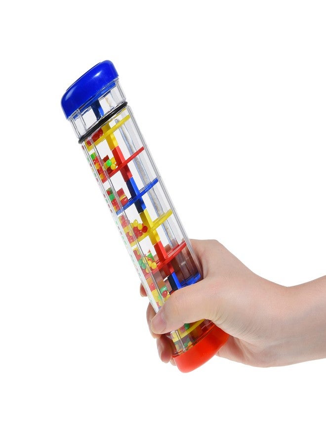 Mihey 2 Pack Rainmaker Rain Stick Toy, 8 Inch Rainstick Musical Instrument for Babies Toddlers and Kids, Sensory Developmental Shaker - Image 3