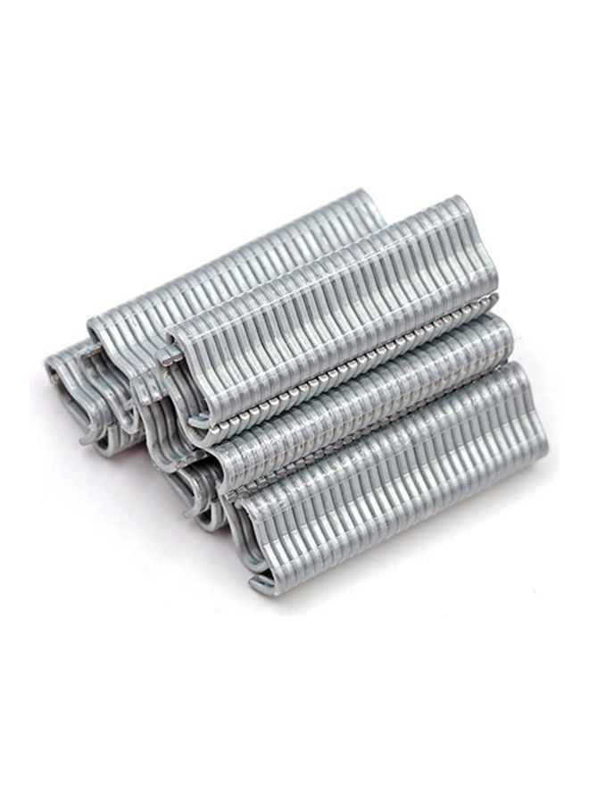 NIBEMINENT 600-Pieces M-shaped Ring Nail For Animal Cages Silver - Image 1