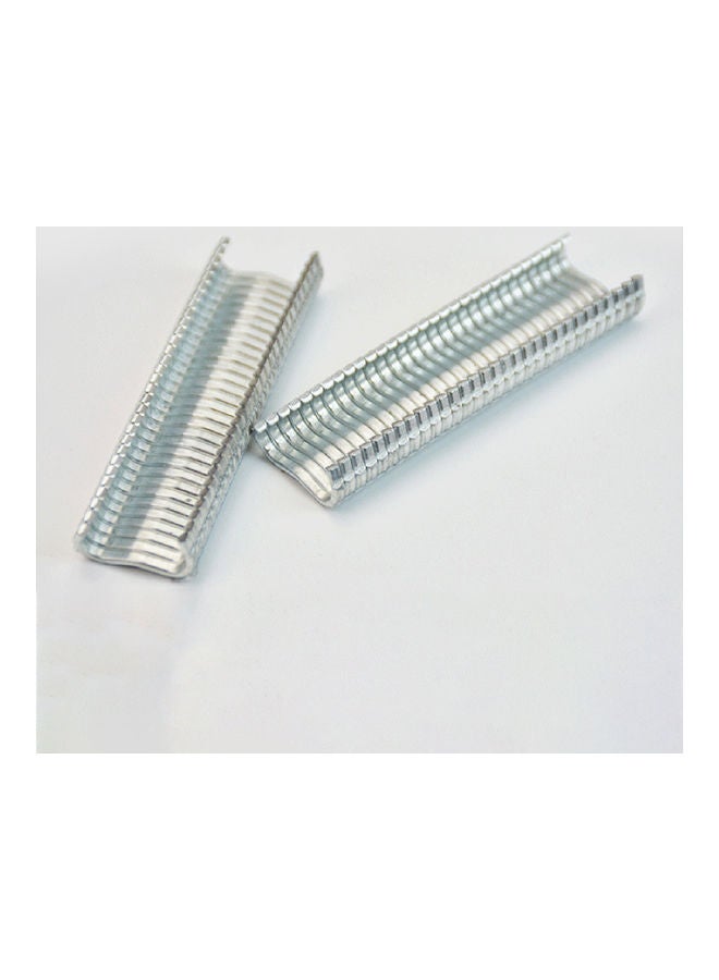 NIBEMINENT 600-Pieces M-shaped Ring Nail For Animal Cages Silver - Image 2