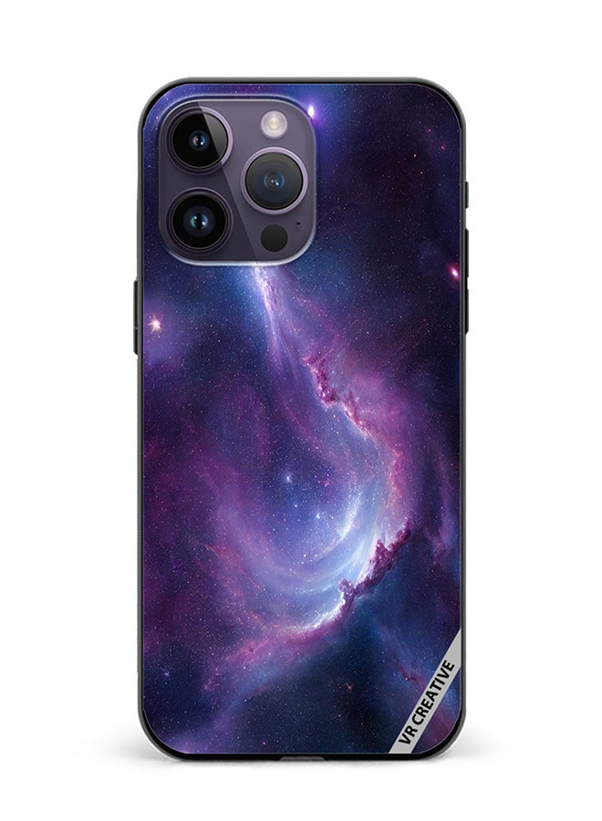 VR CREATIVE Protective Case Cover For Apple iPhone 15 Pro Max Galaxy With Colorful Nebula Design Multicolour - Image 1