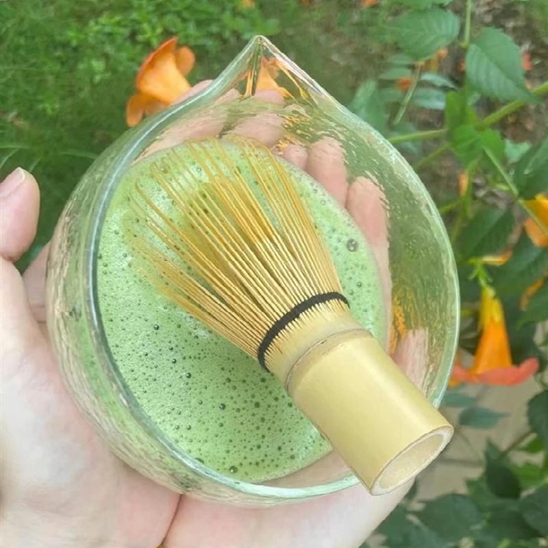 ZENRC Handcrafted Golden Bamboo Matcha Whisk, Traditional Japanese Chasen Matcha Stirrer -Bamboo Whisk Made from Durable and Sustainable Organic Bamboo - Image 4