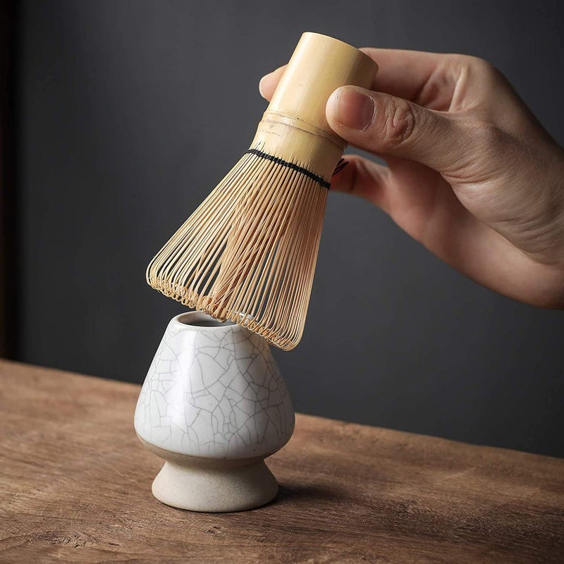 ZENRC Handcrafted Golden Bamboo Matcha Whisk, Traditional Japanese Chasen Matcha Stirrer -Bamboo Whisk Made from Durable and Sustainable Organic Bamboo - Image 5