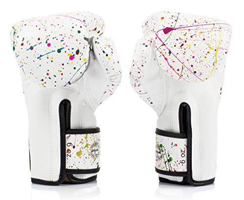 Fairtex BGV14 Muay Thai Boxing Microfibre Gloves for Men Women Kids MMA Gloves Kickboxing Gym Workout Premium Quality Light Weight Shock Absorbent Boxing Gloves Painter14oz - Image 3