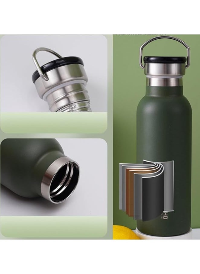 TYCOM Thermal Insulated Water Bottle 500 ML Stainless Steel Double Wall Vacuum insulated Water Bottles for Hot Cold Water Gym Bottle Flask Bottle With LED Black.  - Image 2