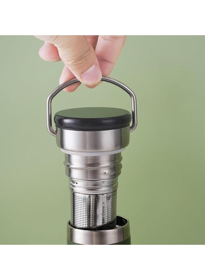 TYCOM Thermal Insulated Water Bottle 500 ML Stainless Steel Double Wall Vacuum insulated Water Bottles for Hot Cold Water Gym Bottle Flask Bottle With LED Black.  - Image 4