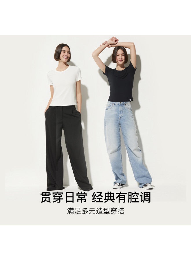 ubras Slim Versatile Women'S Short Sleeve T-Shirt, Fitted Shoulder Comfortable Top For Women - Image 5