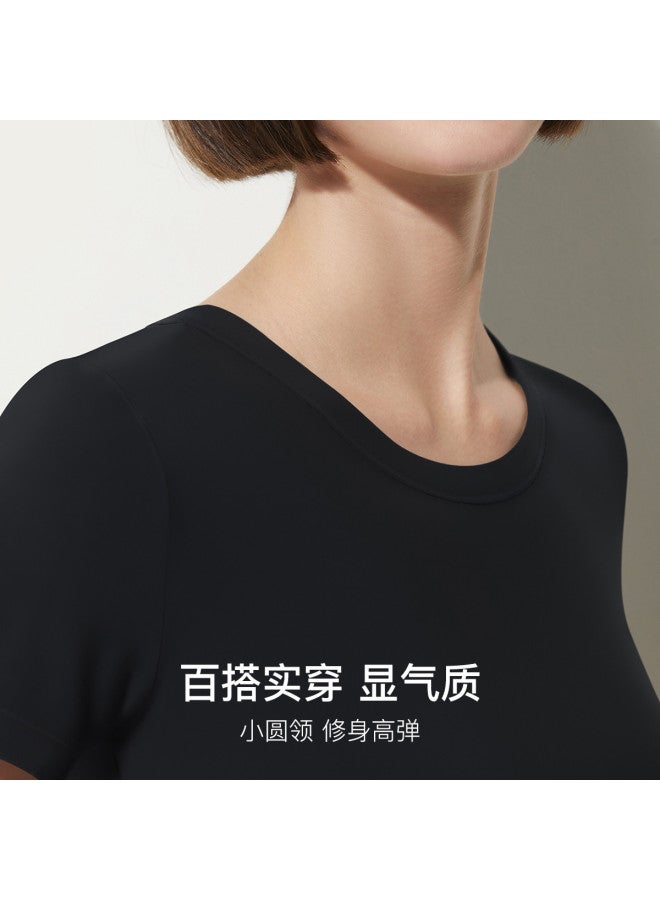 ubras Slim Versatile Women'S Short Sleeve T-Shirt, Fitted Shoulder Comfortable Top For Women - Image 4