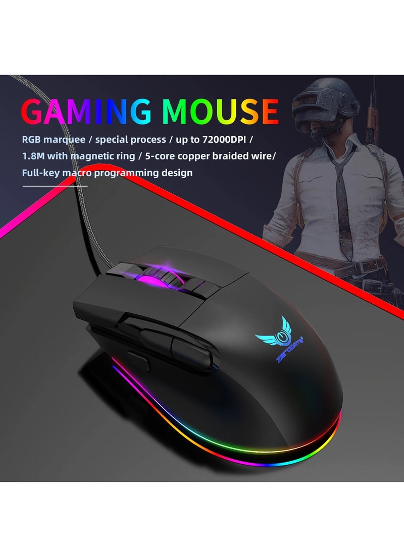 ZERODATE - G26 Gaming Mouse - Optical Sensor 7,200 DPI - Programmable 8 Buttons - With software - Image 1