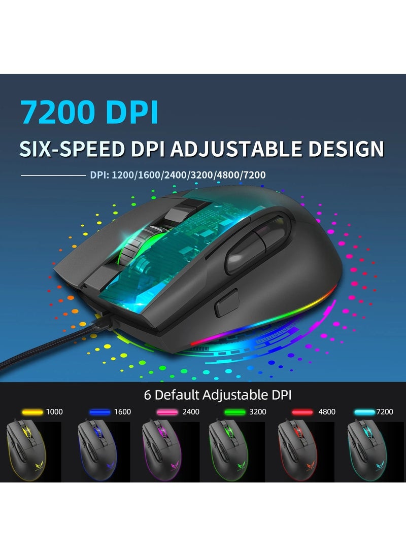 G26 Gaming Mouse - Optical Sensor 7,200 DPI - Programmable 8 Buttons - With software - pzsku/Z3BB067466510984587BCZ/45/_/1706207115/2ea664cd-db09-42a1-8fd3-01a9e0727422